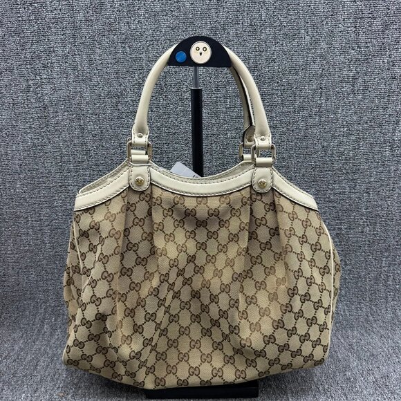 Gucci Sukey Canvas Leather Shoulder Bag 475-080725 - Picture 2 of 15